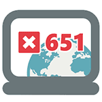 Care este eroarea 651 pe Rostelecom?