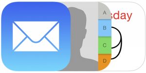 Transfer of contacts to iPhone via e -mail