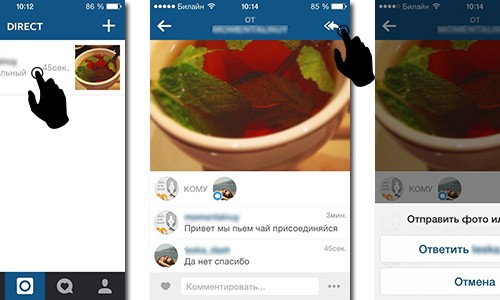 Korrespondens-i-direkt-nastagram