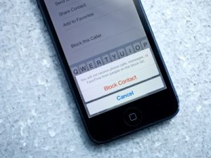 Como configurar a lista preta no iPhone?