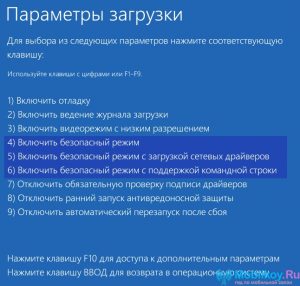 boot-Menu-Windows-10-Safe-режим