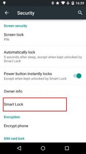 Smart Lock на Android 5.0