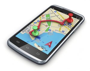 GPS navigation in smartphone