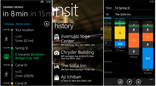 HERE TRANSIT for Windows Phone