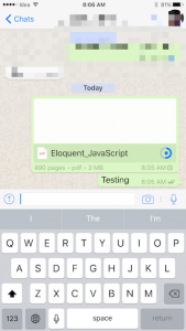 How to send a PDF file in WhatsApp?