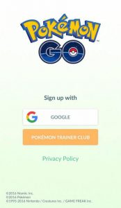 Перший вхід в Pokemon GO