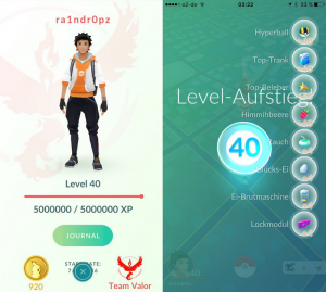 Niveau 40 Pokémon Go