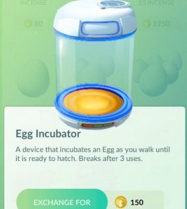 Egg Incubator для Pokemon Go