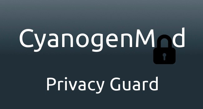 Privacidad Guard CyanogenMod.