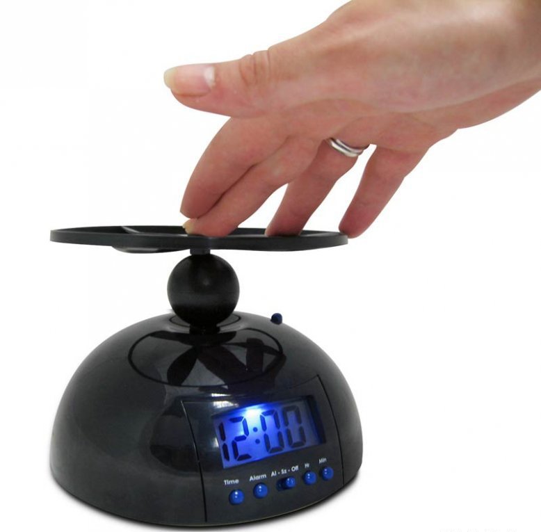 Flying alarm clock