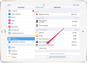 How to free a place in ICloud?