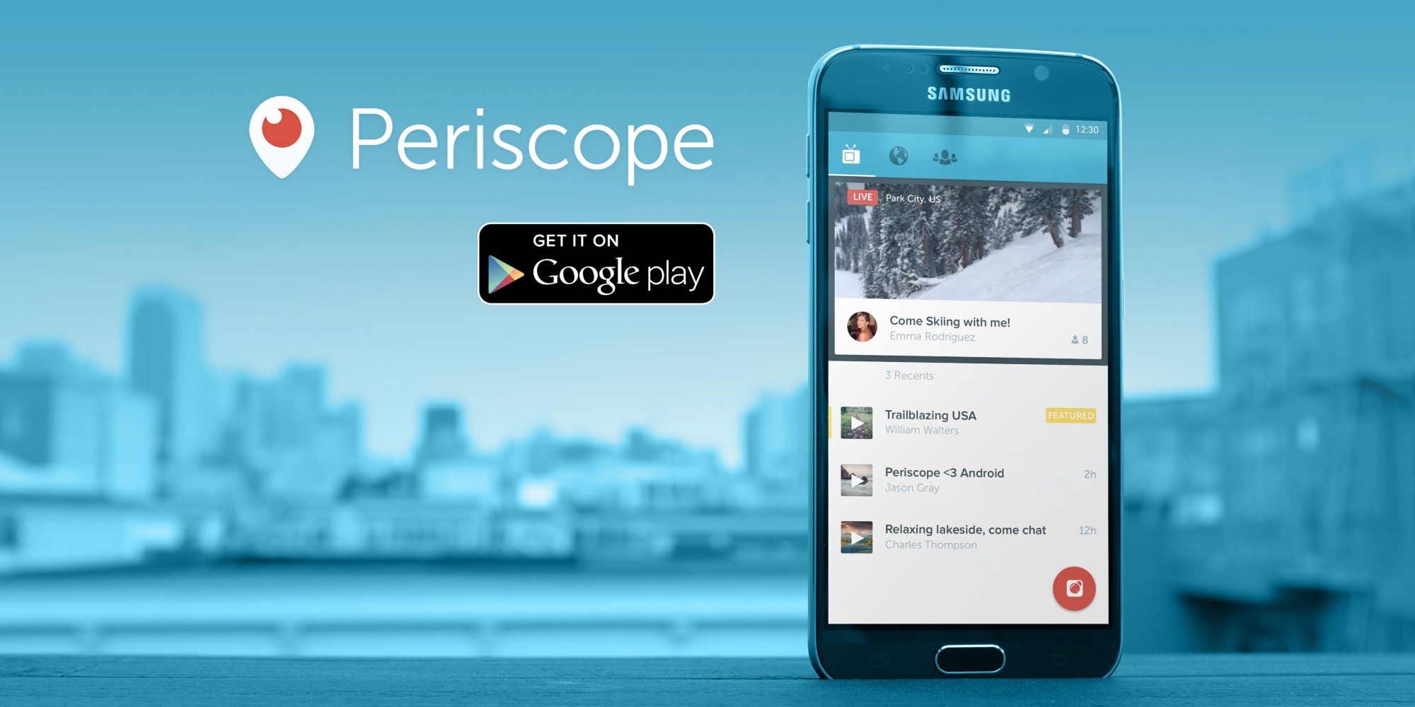 Periscope pe Android.