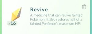 Revive en Pokemon Go