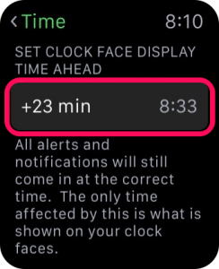 Установка времени на Apple Watch