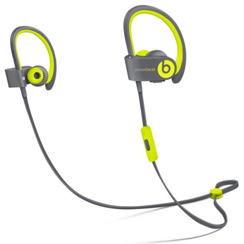 Спортивные наушники Bluetooth Beats Powerbeats 2 Wireless Shock Yellow (MKPX2ZE/A)