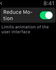 Reduce motion - что это?