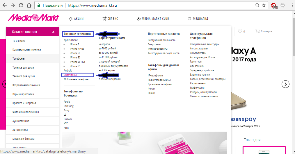 Figure 2. Instructions pour le catalogue de la boutique en ligne 