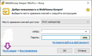 Cómo registrarse en WebMoney - Registro en el programa