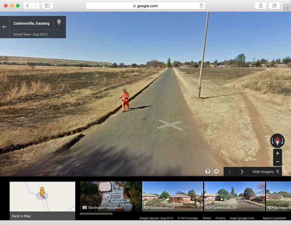 Fugitivo condenado, pego no Google Maps