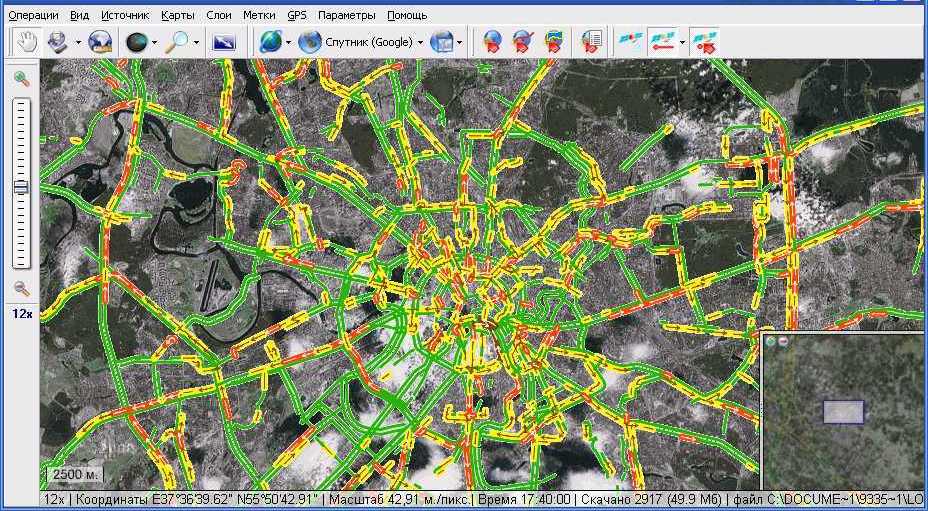 Пробки кемерово онлайн сейчас карта со спутника в реальном времени