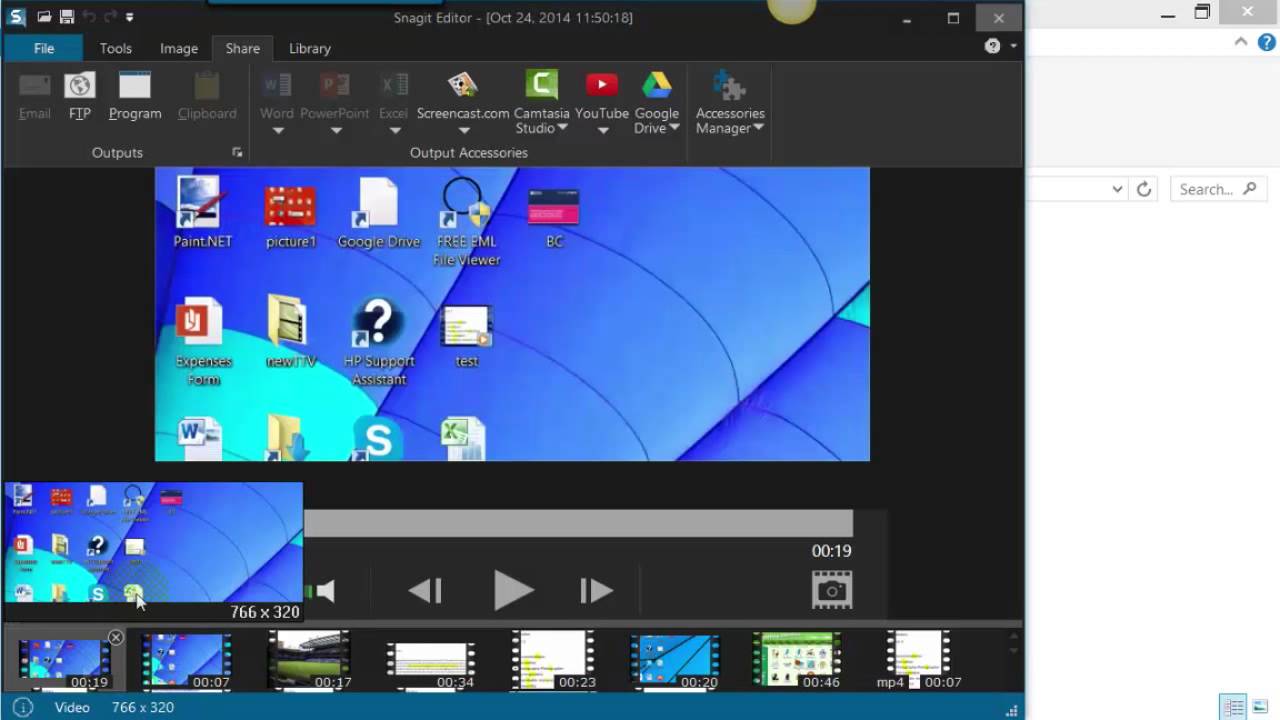 Şekil 1. Bir bilgisayar ve dizüstü bilgisayardan video kaydetmek için en iyi 5 program: Snagit