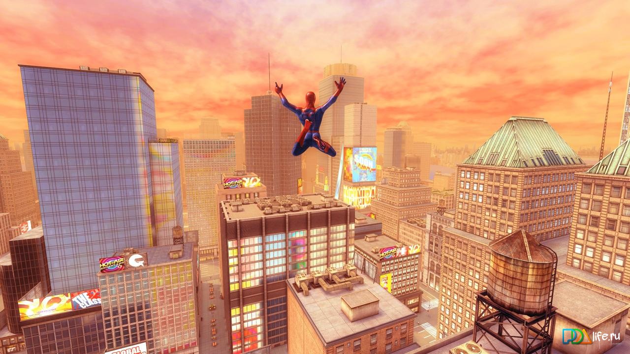 Человек паук город