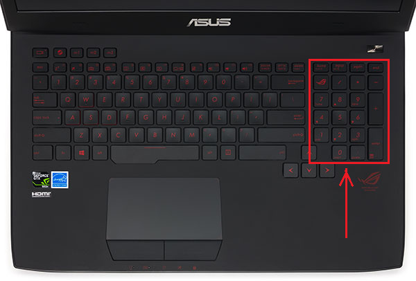 Figure 1. Comment désactiver le clavier numérique sur l'ordinateur portable?