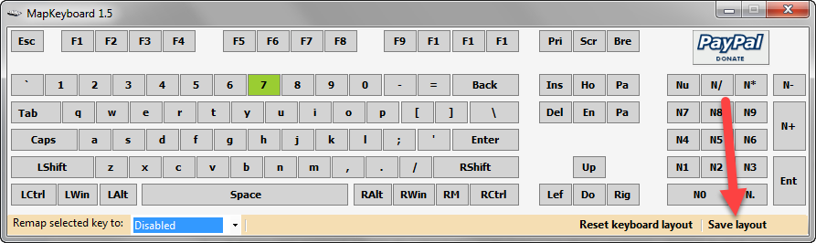 Figura 5. Como desativar a chave no teclado de laptop construído?