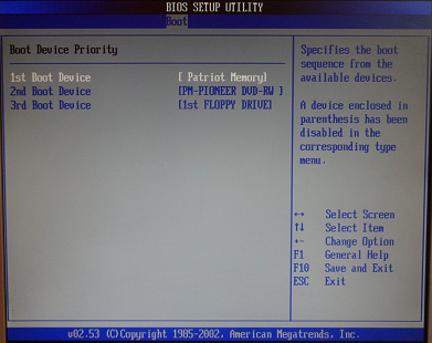 Figura 10. Como configurar versões diferentes do BIOS para instalar o sistema operacional com uma unidade flash USB?