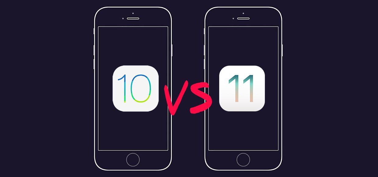 Imagem 15. Revisão de novos recursos, características e chips do sistema operacional IOS 11 para iPhone e iPad. Comparação dos sistemas operacionais iOS 11 e iOS 10.