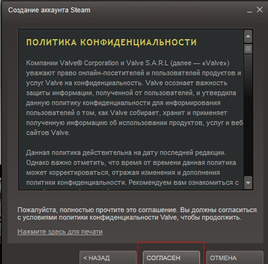 Пароли для стим аккаунта. Пример в создании аккаунта Steam.