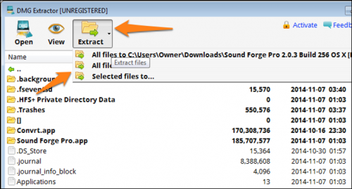 Image 5. Comment et comment ouvrir un fichier avec une extension DMG sur Windows? Programmes d'ouverture des fichiers DMG sur Windows 7, 8, 10, XP