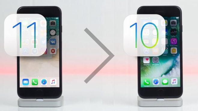 Image 1. iOS 10'da IOS 11'den geri döndürülür: Adım adım talimatlar