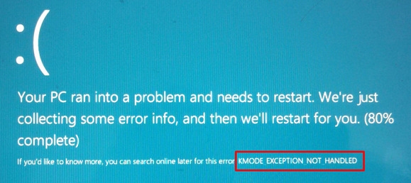 What to do if a blue screen of death appears in 