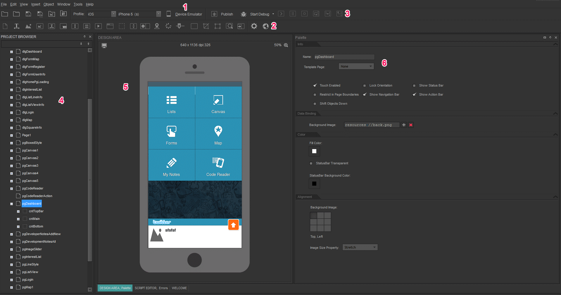 Image 4. Programme d'émulateur SmartFace.