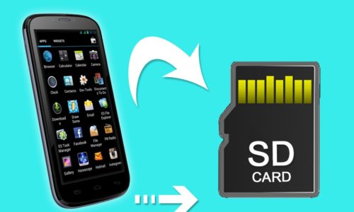 Image 1. Uygulamaları, cihazın dahili hafızasından Android'in farklı sürümlerinde bir SD kartta aktarılması için manuel.