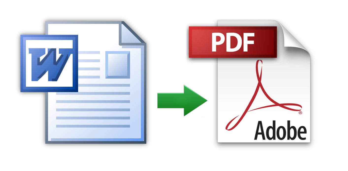 Image 1. Guida alla conservazione del documento al formato PDF tramite editor di testo Microsoft Word.