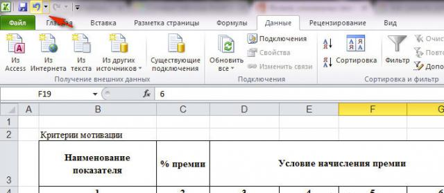 Зображення 6. Скасування останнього зробленого дії.