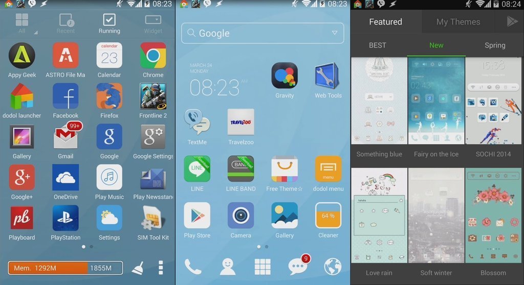 Image 5. O que o Dodol Launcher parece no Android?