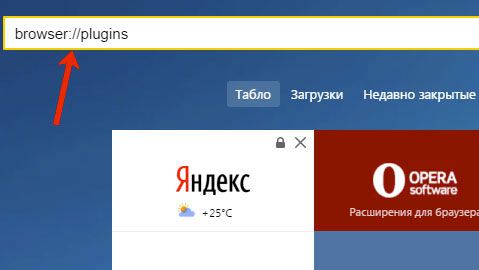 Trabajamos con complementos en yandex.browser